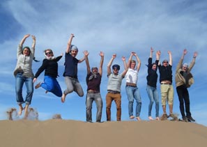 Gruppenfoto Studenten in Persepolis, Iran