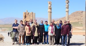 Reisegruppe in Persepolis, Iran